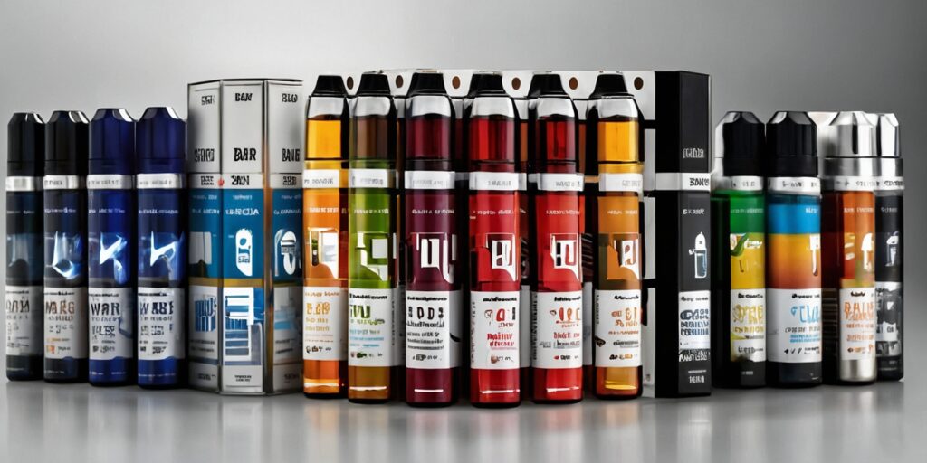 Un tableau comparant les dosages de nicotine dans les e-liquides (mg/ml) et la quantité de nicotine inhalée, en prenant en compte des exemples concrets de marques et de produits. Un tableau comparant les dosages de nicotine dans les e-liquides (mg/ml) et la quantité de nicotine inhalée, en prenant en compte des exemples concrets de marques et de produits.